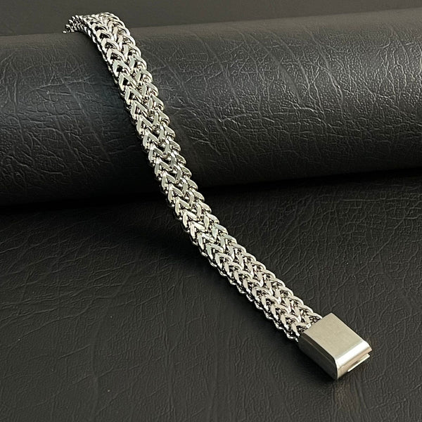 Silver Foxtail Chain Bracelet