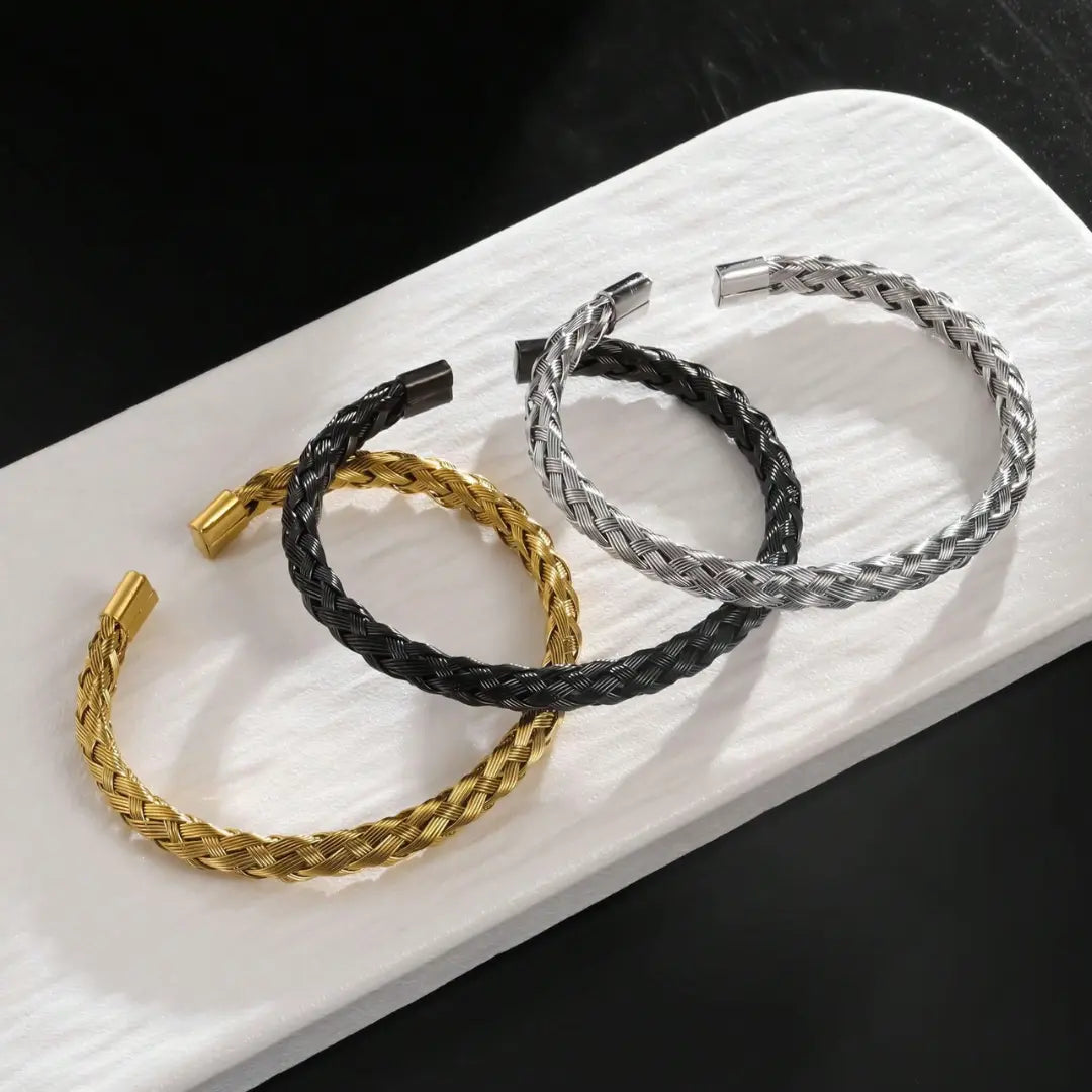 Wire Woven Bangle