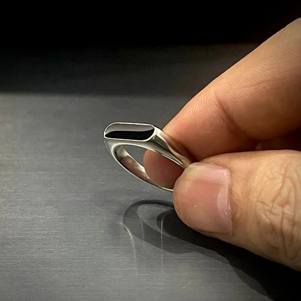 Signet Bar Siver Ring