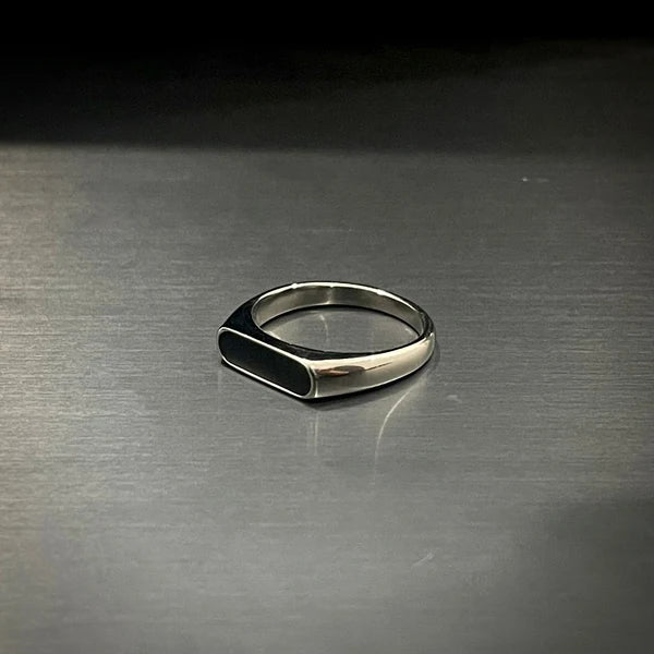Signet Bar Siver Ring