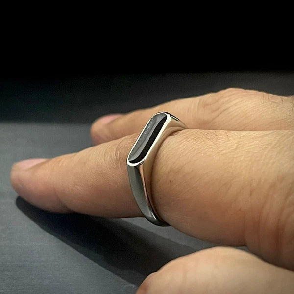 Signet Bar Siver Ring
