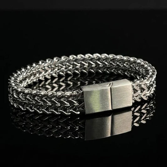 Silver Foxtail Chain Bracelet